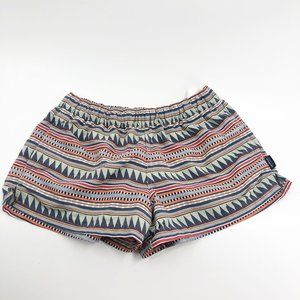 PATAGONIA WOMEN'S BAGGIE SHORTS GEOMETRIC PATTERN XS